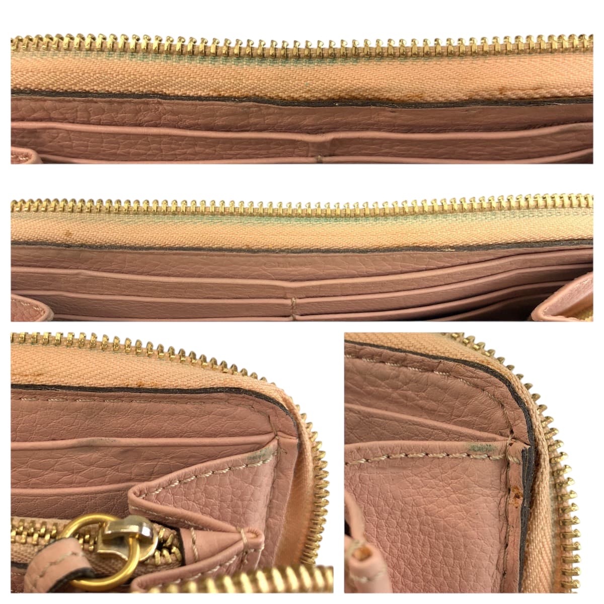 22369
Chloe クロエ マーシー ピンク ゴールド金具 レザー BOZVJL 長財布 ロングウォレット レディース AB3