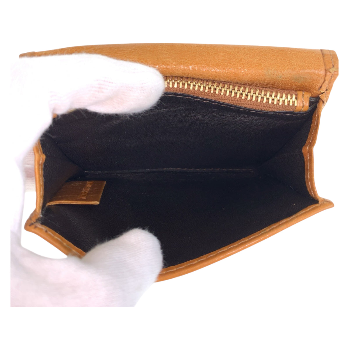 22373
Chloe Brown Camel Gold Hardware Leather Card Case Business Card Holder Ladies AB2
