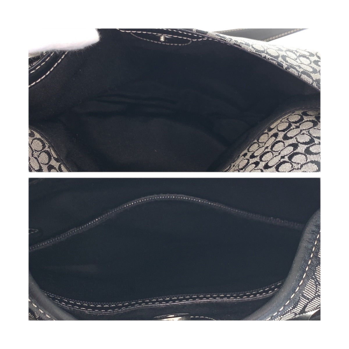 22378
COACH コーチ ミニシグネチャー ソーホー グレー グレージュ シルバー金具 キャンバス / レザー 6386 ショルダーバッグ ポシェット レディース AB6