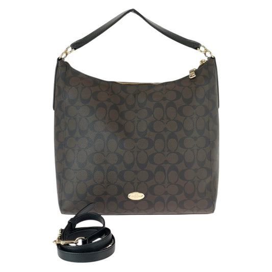 22381
COACH コーチ シグネチャー ブラウン ゴールド金具 PVC F34910 ショルダーバッグ ハンドバッグ レディース AB6