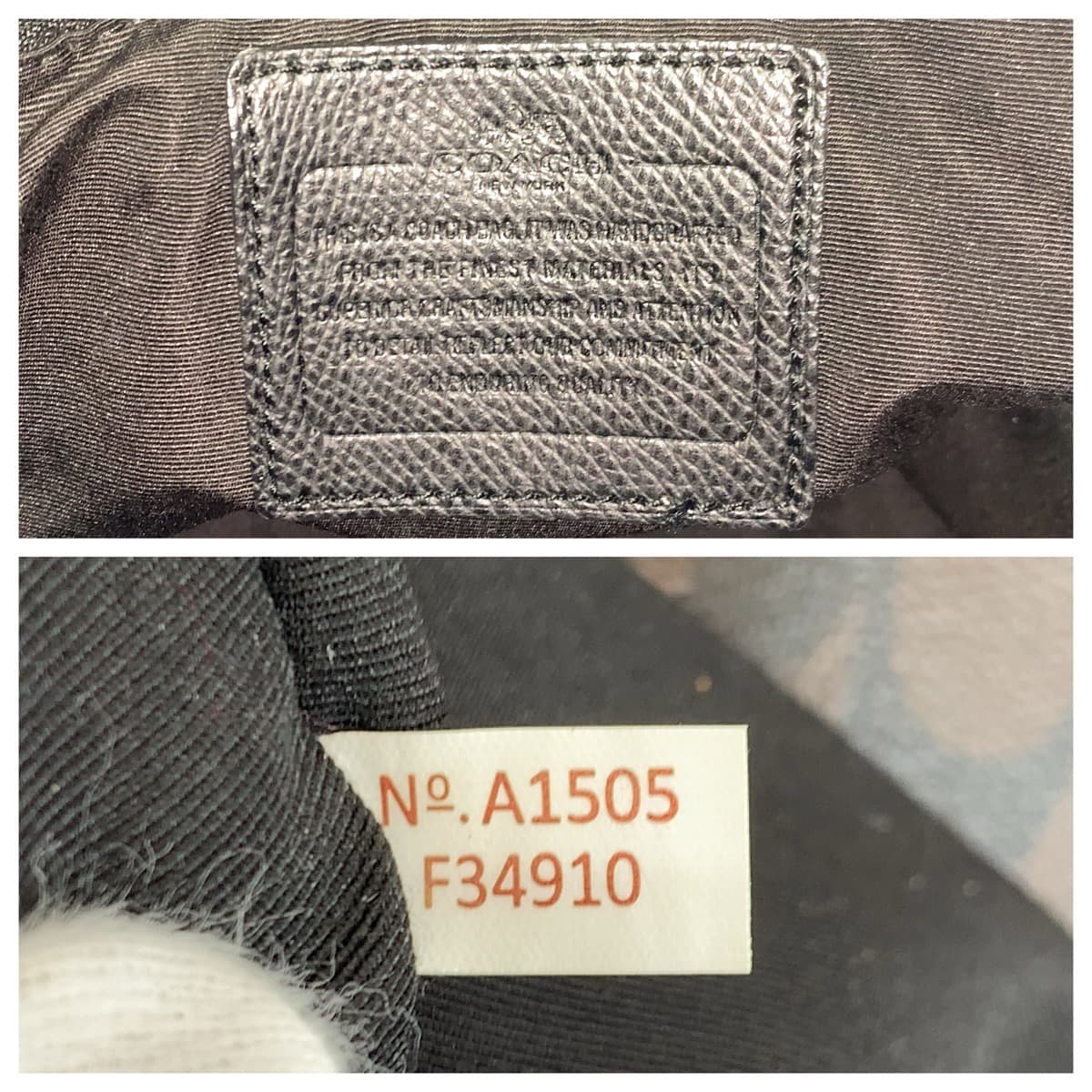 22381
COACH コーチ シグネチャー ブラウン ゴールド金具 PVC F34910 ショルダーバッグ ハンドバッグ レディース AB6