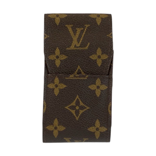 22384
LOUIS VUITTON ルイヴィトン モノグラム エテュイ シガレット ブラウン PVC M63024 シガレットケース タバコケース メンズ AB5