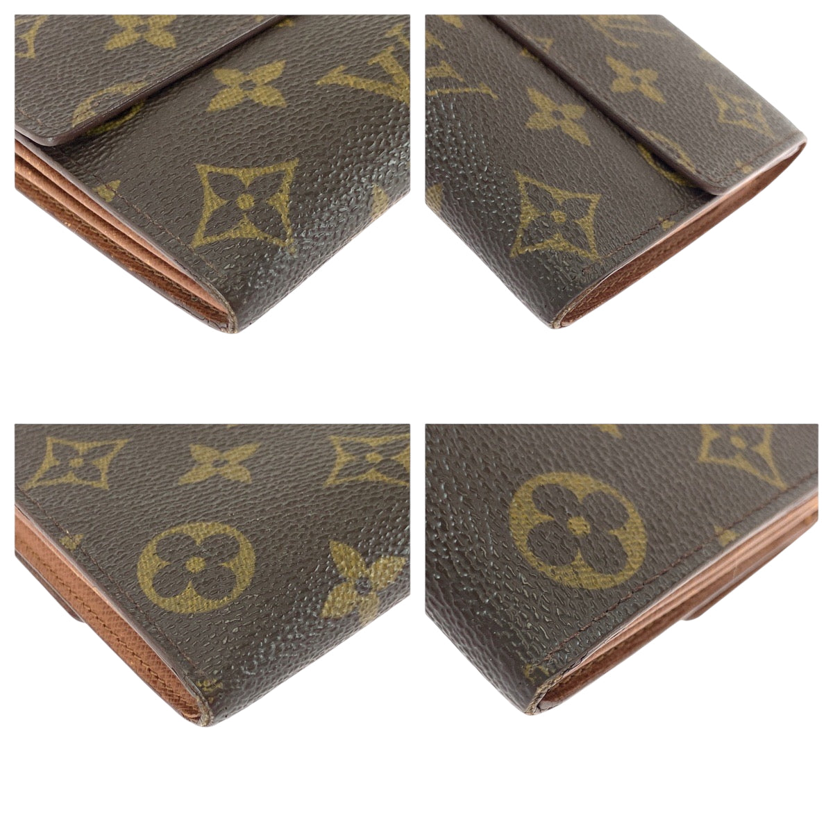 22390
LOUIS VUITTON ルイヴィトン モノグラム ポシェット ポルトモネ クレディ ブラウン ゴールド金具 PVC M61725 長財布 ロングウォレット レディース ABP10