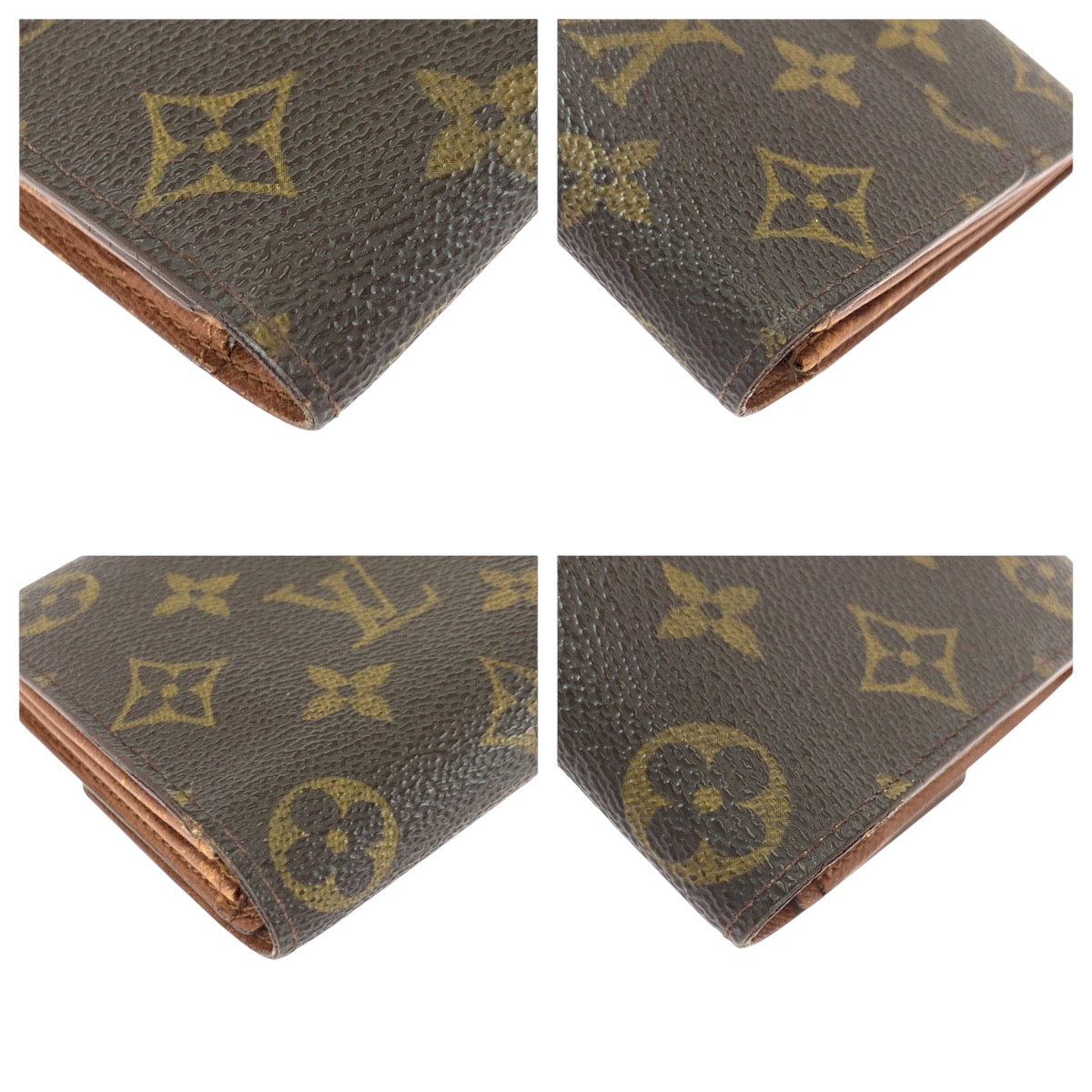 22390
LOUIS VUITTON ルイヴィトン モノグラム ポシェット ポルトモネ クレディ ブラウン ゴールド金具 PVC M61725 長財布 ロングウォレット レディース ABP10