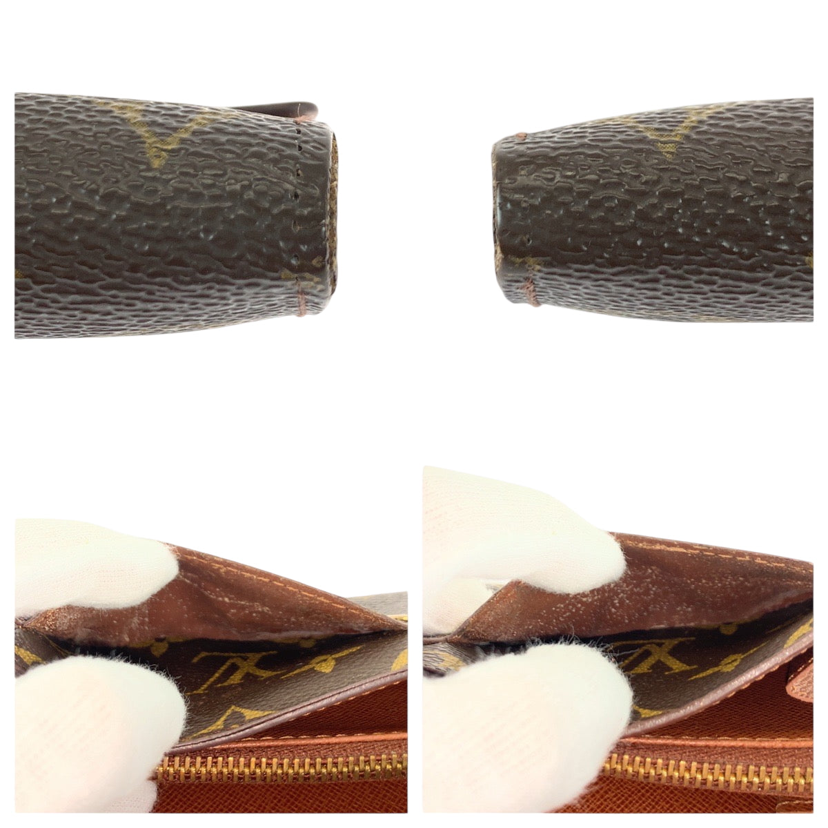 22390
LOUIS VUITTON ルイヴィトン モノグラム ポシェット ポルトモネ クレディ ブラウン ゴールド金具 PVC M61725 長財布 ロングウォレット レディース ABP10