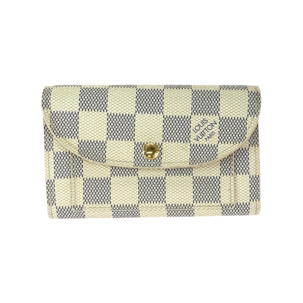 22392
LOUIS VUITTON ルイヴィトン ダミエ アズール サンチュール ポシェット ソロ ホワイト グレー ゴールド金具 PVC M9835 コインケース 小銭入れ 男女兼用 レディース ABP14