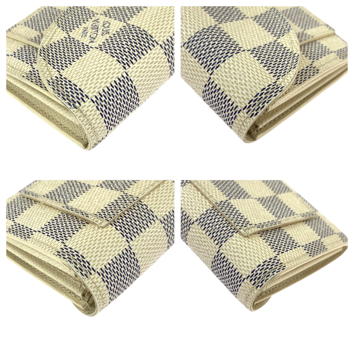 22392
LOUIS VUITTON ルイヴィトン ダミエ アズール サンチュール ポシェット ソロ ホワイト グレー ゴールド金具 PVC M9835 コインケース 小銭入れ 男女兼用 レディース ABP14