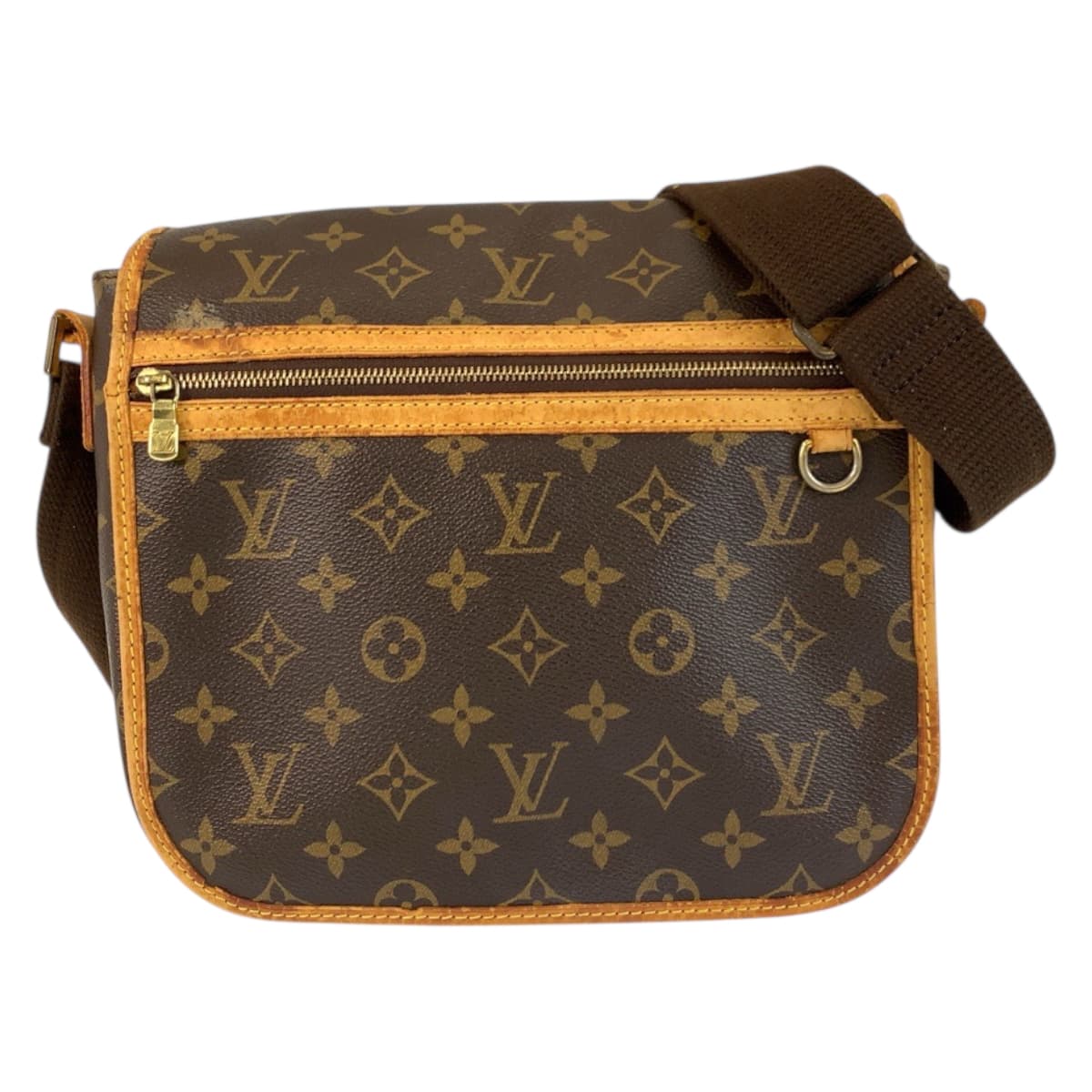 22393
LOUIS VUITTON ルイヴィトン モノグラム メッセンジャー ボスフォールPM ブラウン ゴールド金具 PVC / レザー M40106 ショルダーバッグ ポシェット レディース B16