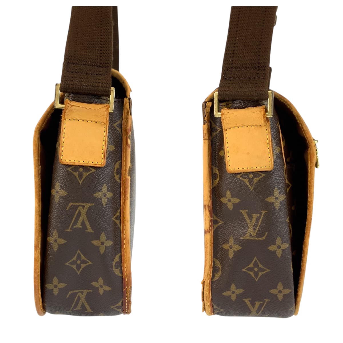 22393
LOUIS VUITTON ルイヴィトン モノグラム メッセンジャー ボスフォールPM ブラウン ゴールド金具 PVC / レザー M40106 ショルダーバッグ ポシェット レディース B16