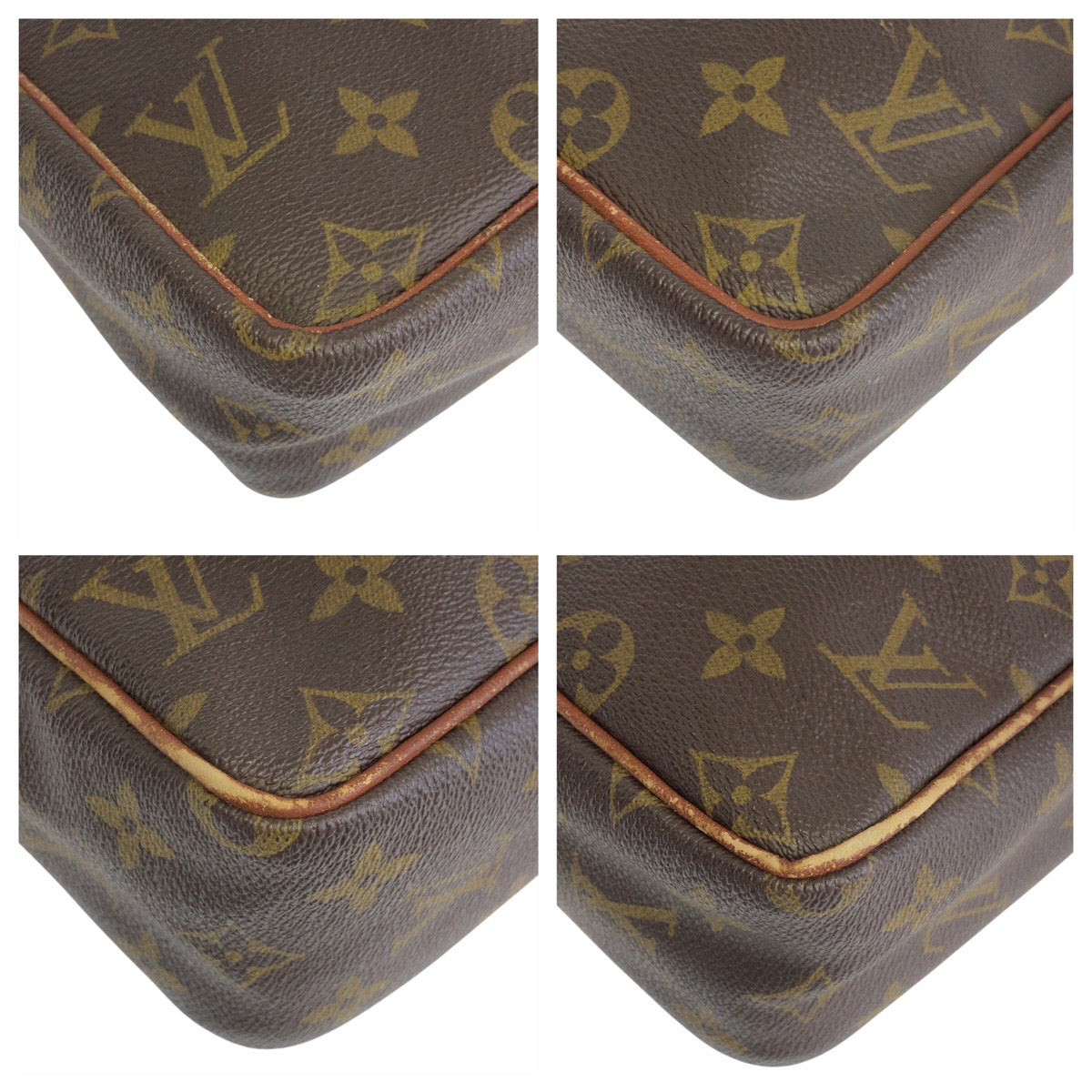 22394
LOUIS VUITTON ルイヴィトン モノグラム マルソー ブラウン ゴールド金具 PVC M40264 ショルダーバッグ ポシェット レディース B10