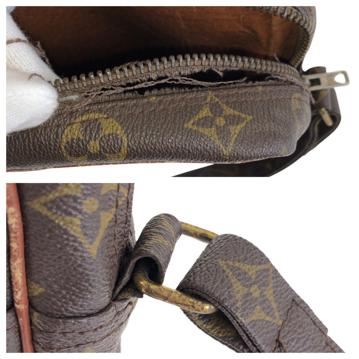 22394
LOUIS VUITTON ルイヴィトン モノグラム マルソー ブラウン ゴールド金具 PVC M40264 ショルダーバッグ ポシェット レディース B10