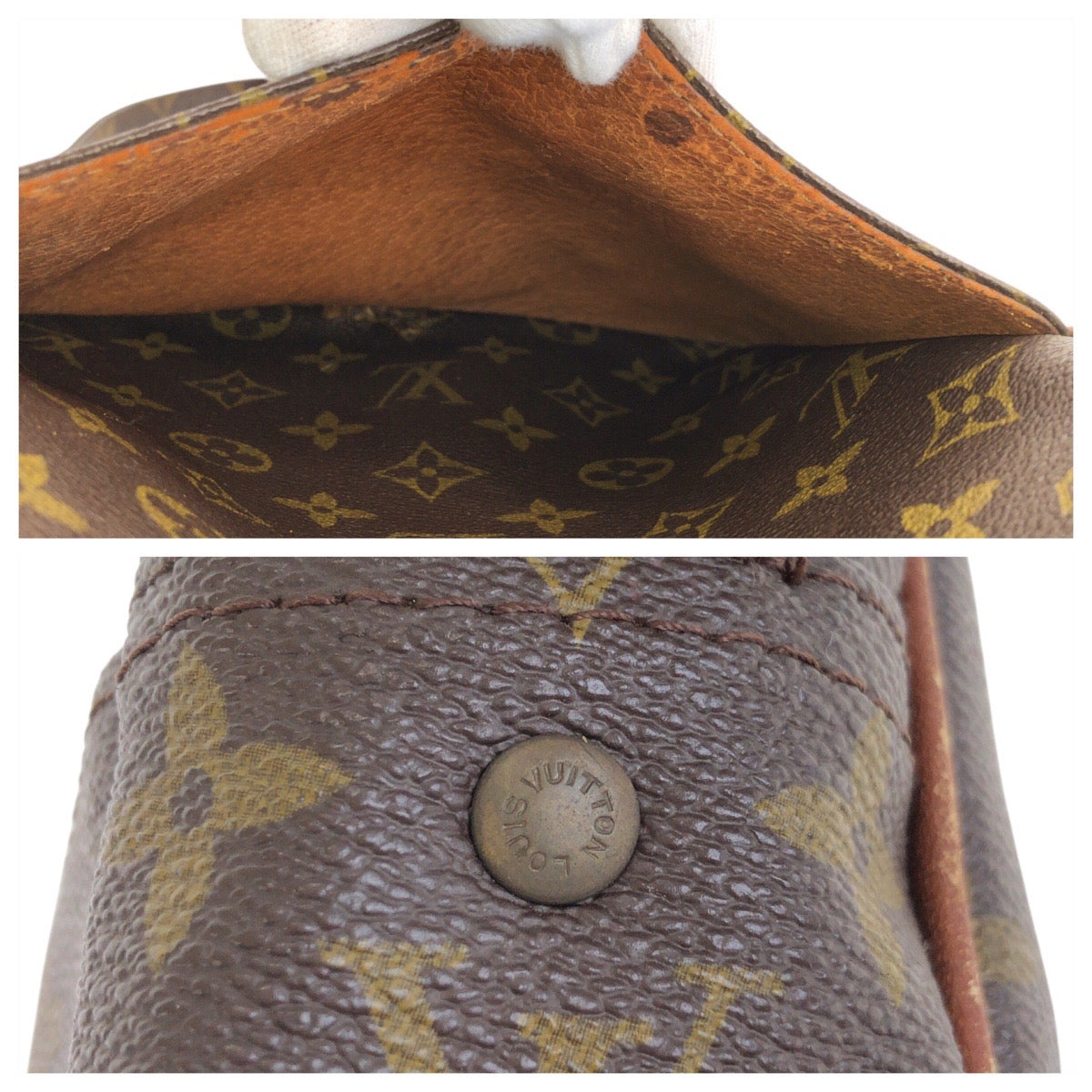 22394
LOUIS VUITTON ルイヴィトン モノグラム マルソー ブラウン ゴールド金具 PVC M40264 ショルダーバッグ ポシェット レディース B10
