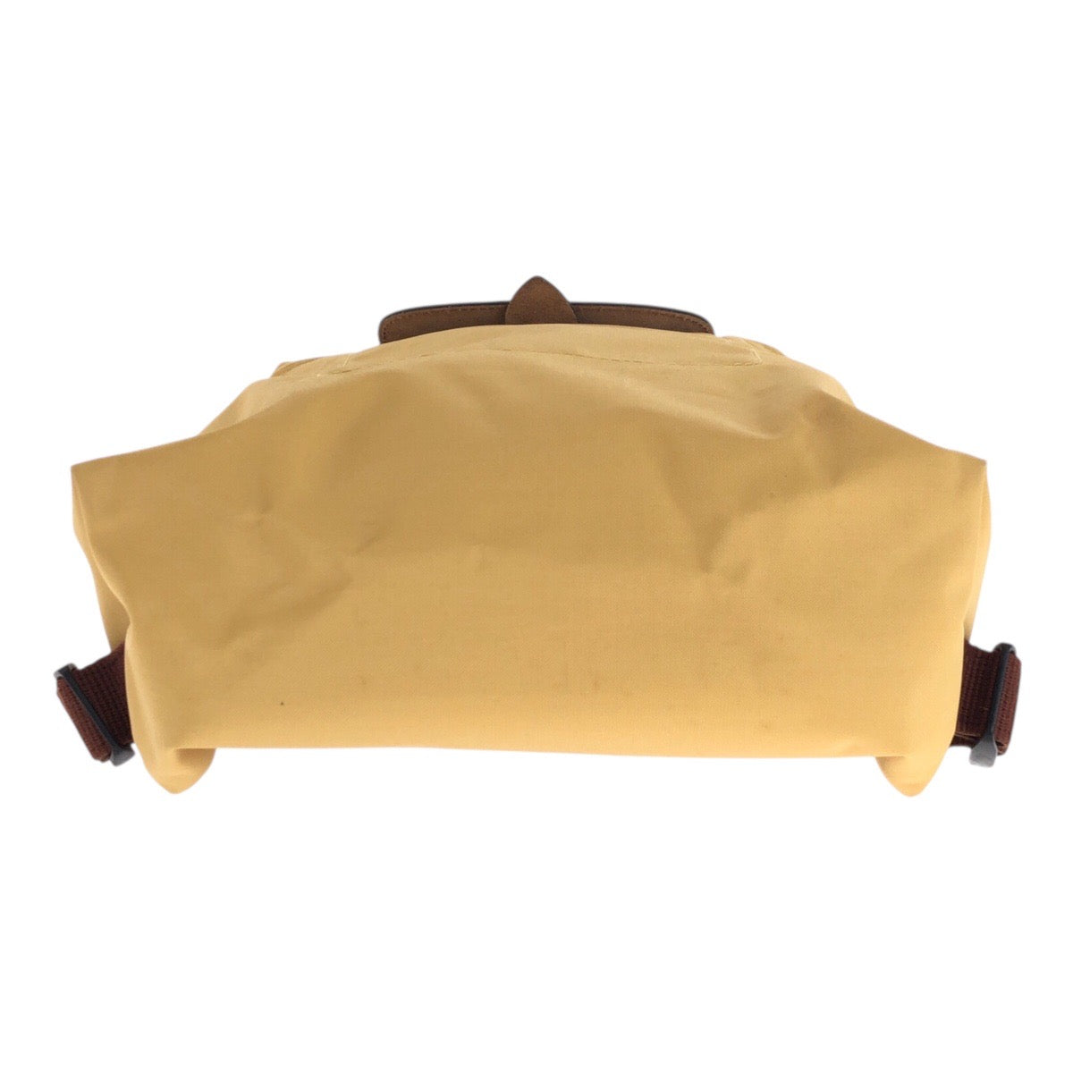 22397
Longchamp ロンシャン ル・プリアージュ イエロー ブラウン ゴールド金具 ナイロン / レザー リュック・デイパック バックパック レディース AB7