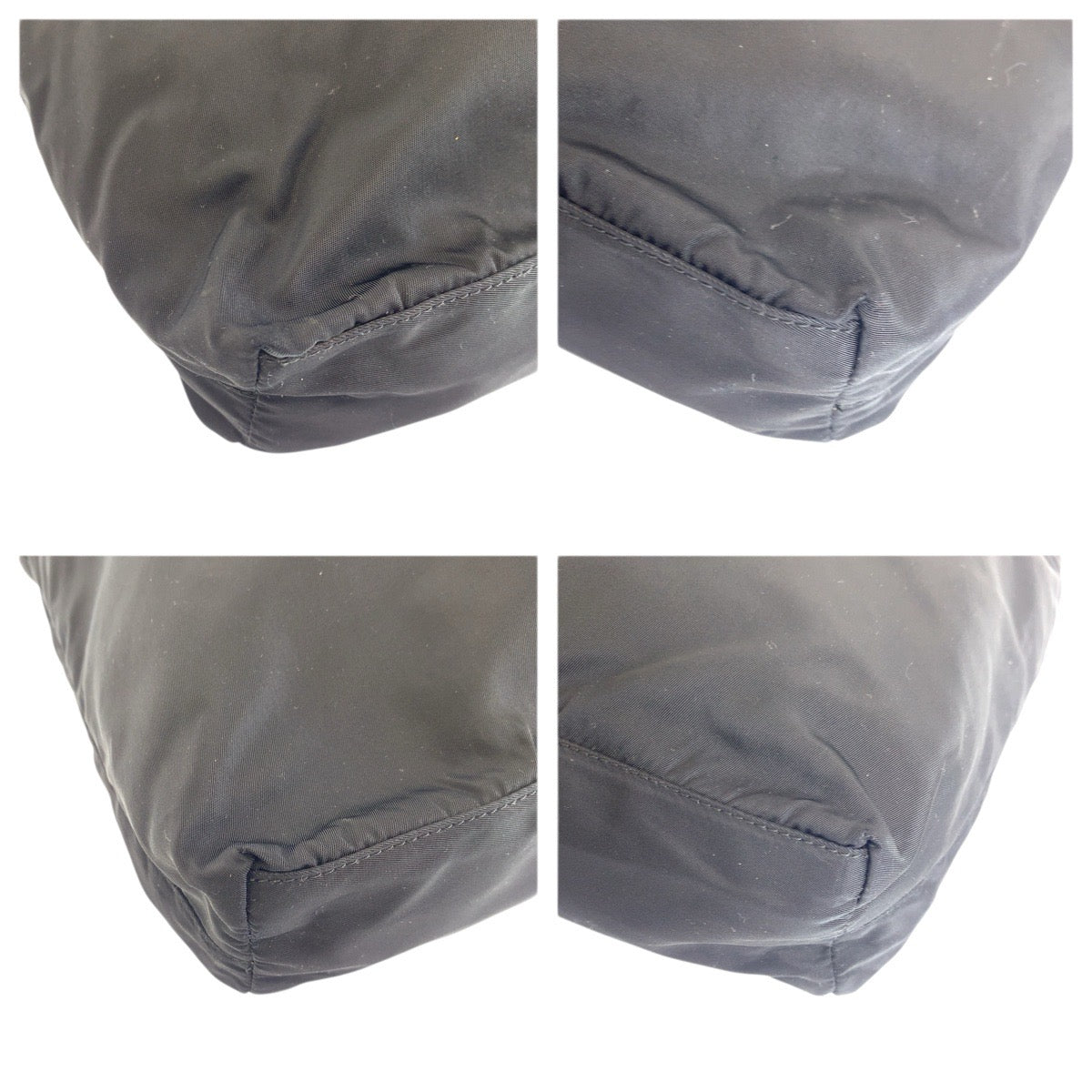 22398
PRADA プラダ テスート 三角ロゴプレート ブラック 黒 シルバー金具 ナイロン トートバッグ ショルダーバッグ レディース AB18