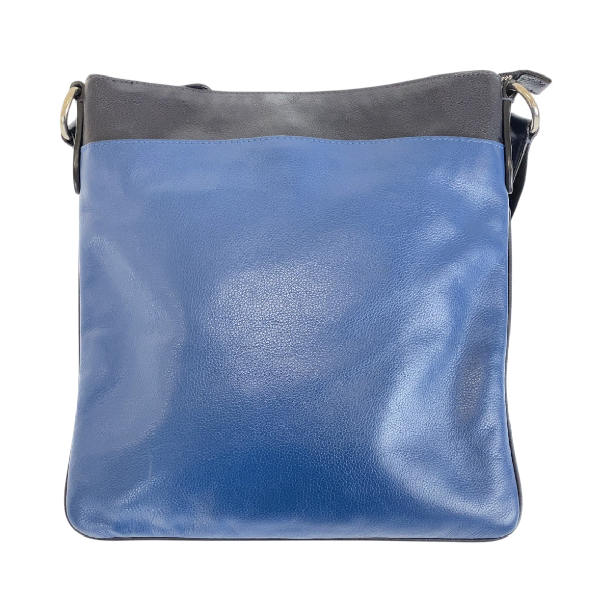 22400
COACH コーチ ブルー ネイビー シルバー金具 レザー ショルダーバッグ ポシェット メンズ AB7