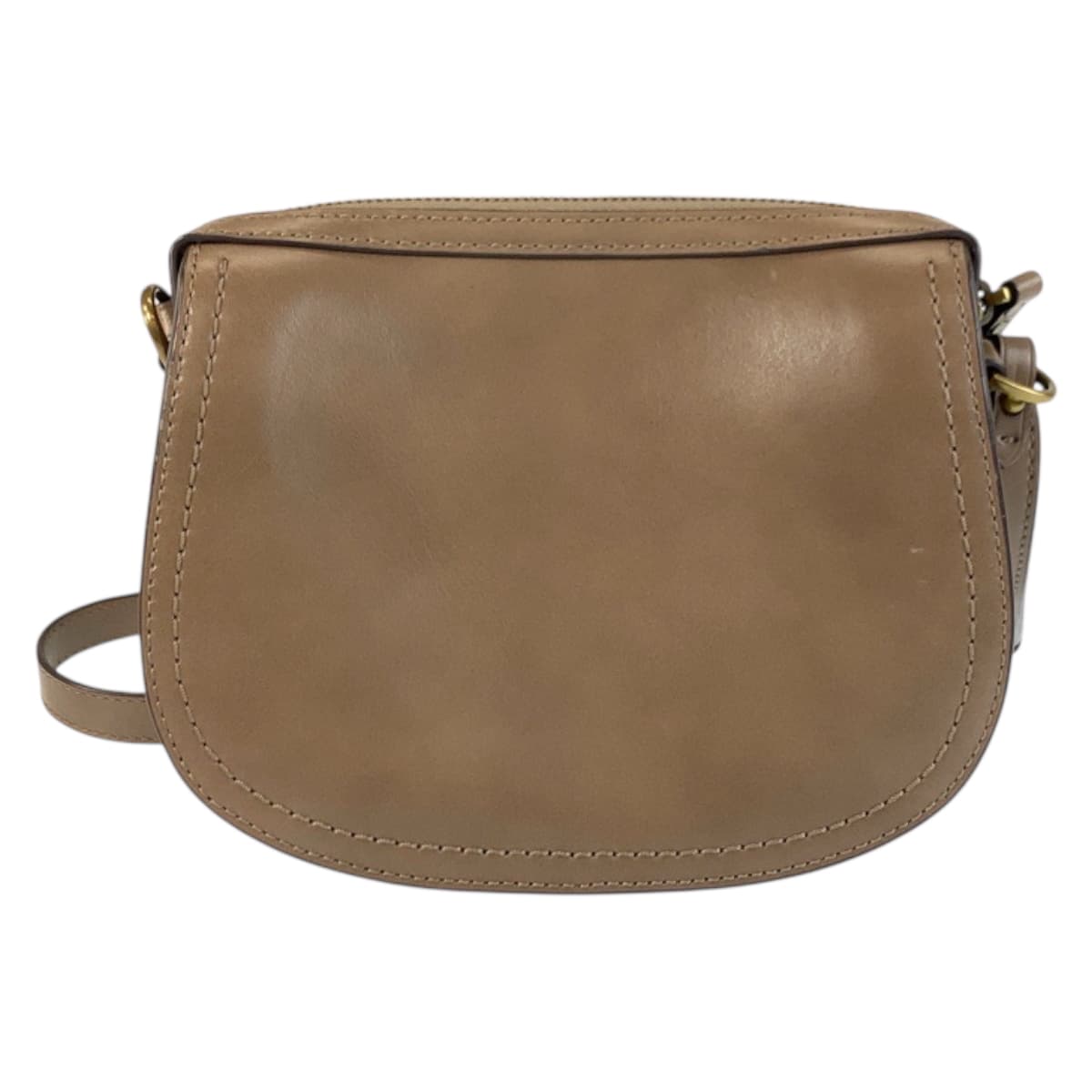 22411
POLO RALPH LAUREN ポロ ラルフローレン ブラウン ゴールド金具 レザー ショルダーバッグ ポシェット レディース ABP8