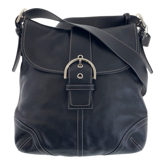 22414
COACH コーチ ソーホー スモール ダッフル ブラック 黒 シルバー金具 レザー 9481 ショルダーバッグ 男女兼用 レディース A10