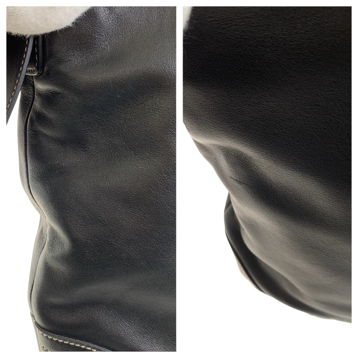 22414
COACH Soho Small Duffle Black with Silver Hardware Leather 9481 Shoulder Bag Unisex Women's A10