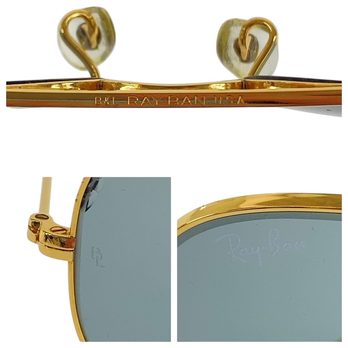 22415
Ray-Ban レイバン ヴィンテージ ボシュロム アビエーター ゴールド メタル 58□14 サングラス 男女兼用 ティアドロップ メンズ ABP14