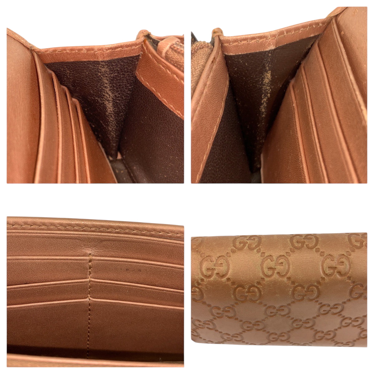 22418
GUCCI グッチ グッチシマ ラブリー ピンクベージュ ゴールド金具 レザー 251861 長財布 ロングウォレット レディース AB7
