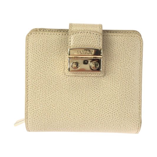 22421
Furla フルラ メトロポリス ベージュ ゴールド金具 レザー 870936 折り財布 コンパクトウォレット レディース A5