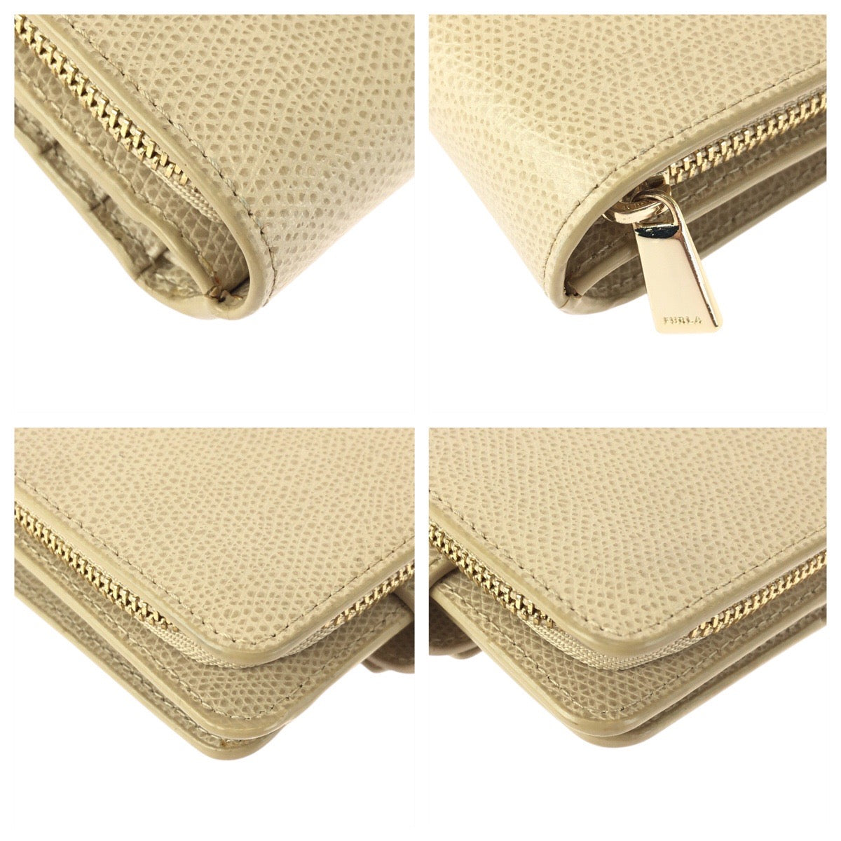 22421
Furla フルラ メトロポリス ベージュ ゴールド金具 レザー 870936 折り財布 コンパクトウォレット レディース A5