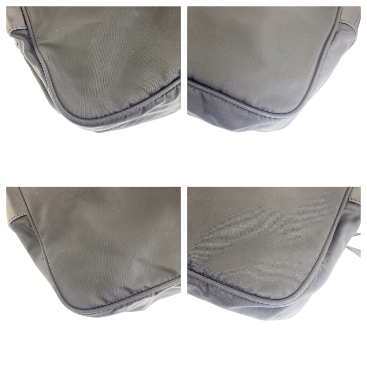 22423
PRADA プラダ テスート 三角ロゴプレート ブラック 黒 シルバー金具 ナイロン ショルダーバッグ ポシェット レディース ABP40