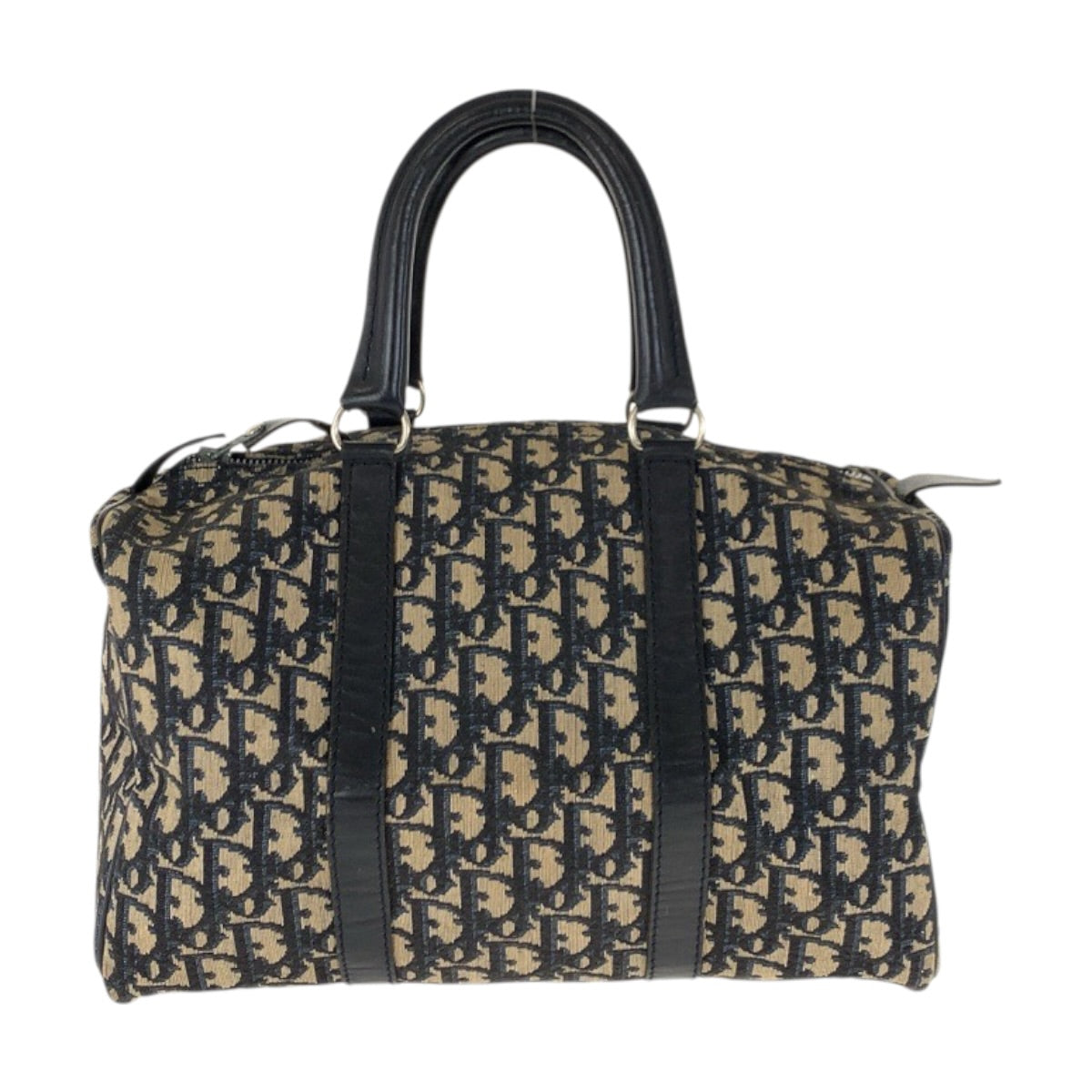 22426
Christian Dior クリスチャンディオール ヴィンテージ トロッター ベージュ ネイビー シルバー金具 キャンバス / レザー ハンドバッグ ミニボストンバッグ レディース ABP45