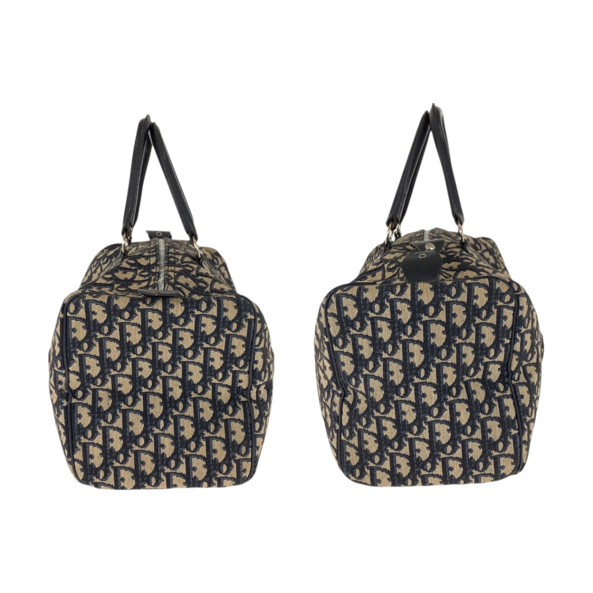 22426
Christian Dior クリスチャンディオール ヴィンテージ トロッター ベージュ ネイビー シルバー金具 キャンバス / レザー ハンドバッグ ミニボストンバッグ レディース ABP45