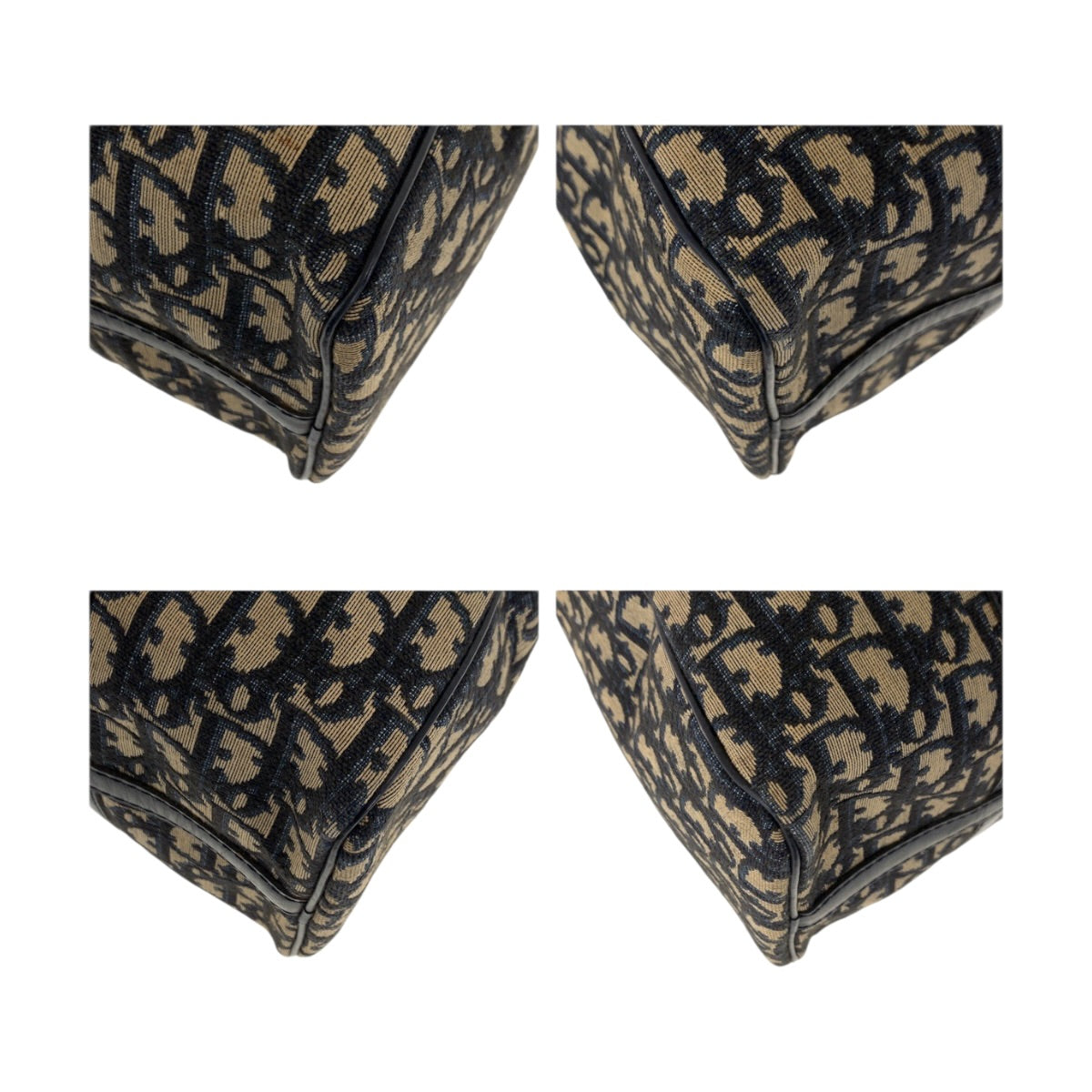 22426
Christian Dior クリスチャンディオール ヴィンテージ トロッター ベージュ ネイビー シルバー金具 キャンバス / レザー ハンドバッグ ミニボストンバッグ レディース ABP45