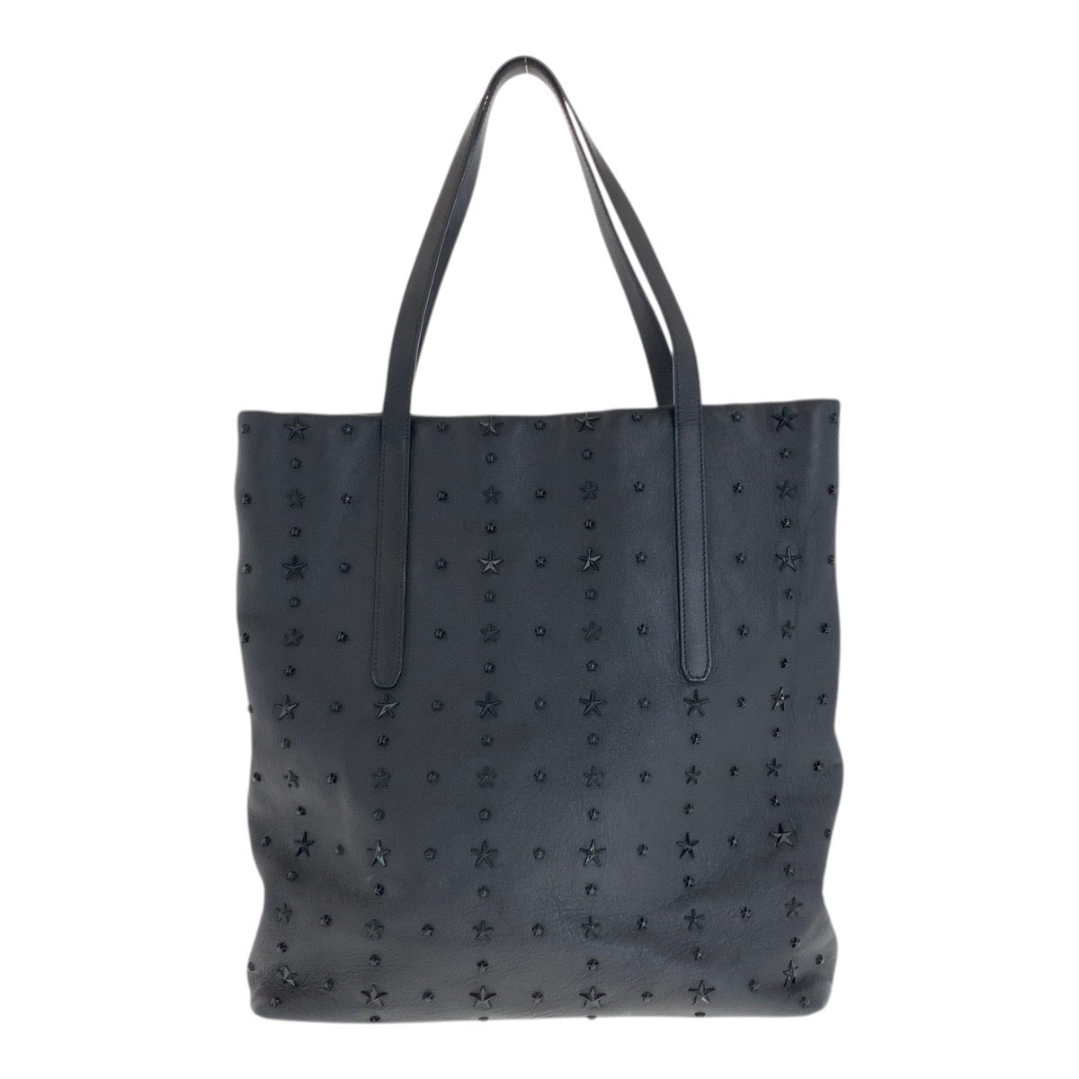 22427
JIMMY CHOO PIMLICO Studded Black Silver Hardware Leather Tote Bag Business Bag Men's ABP45