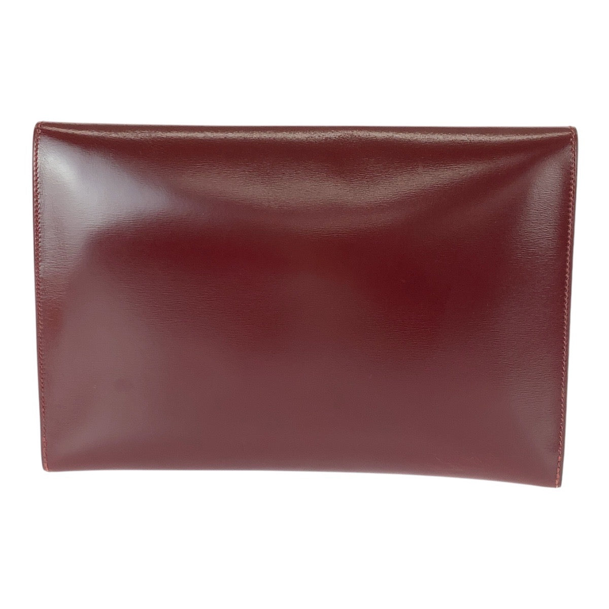 22428
HERMES エルメス ヴィンテージ ポシェットリオ ワインレッド ルージュアッシュ ゴールド金具 ボックスカーフ クラッチバッグ セカンドバッグ ⚪︎O刻印 レディース ABP30