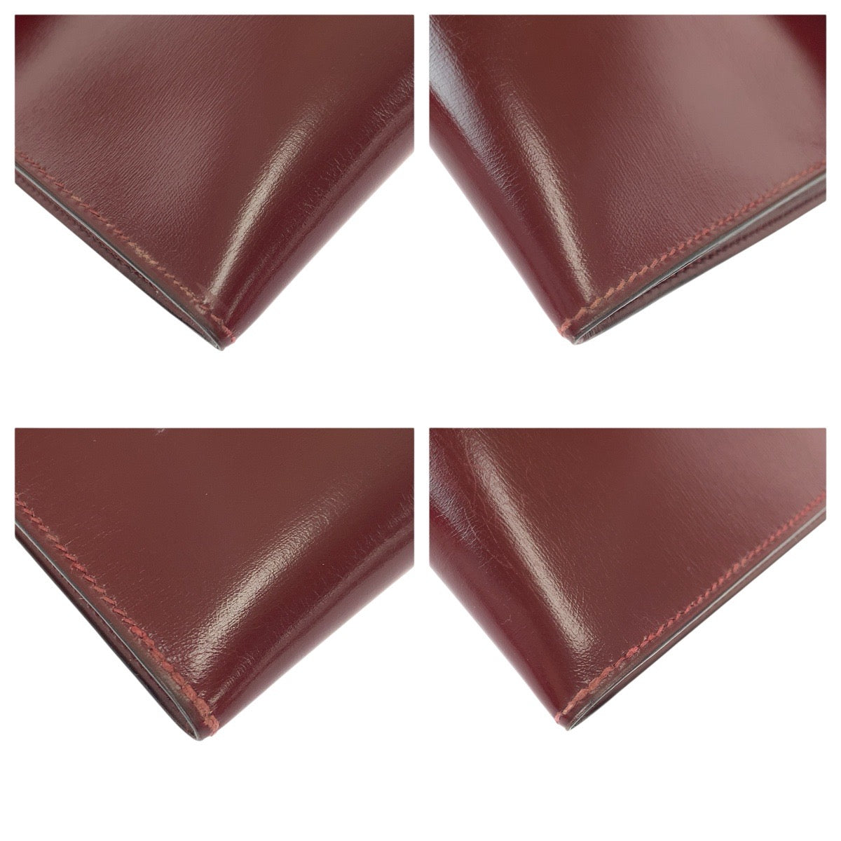 22428
HERMES エルメス ヴィンテージ ポシェットリオ ワインレッド ルージュアッシュ ゴールド金具 ボックスカーフ クラッチバッグ セカンドバッグ ⚪︎O刻印 レディース ABP30