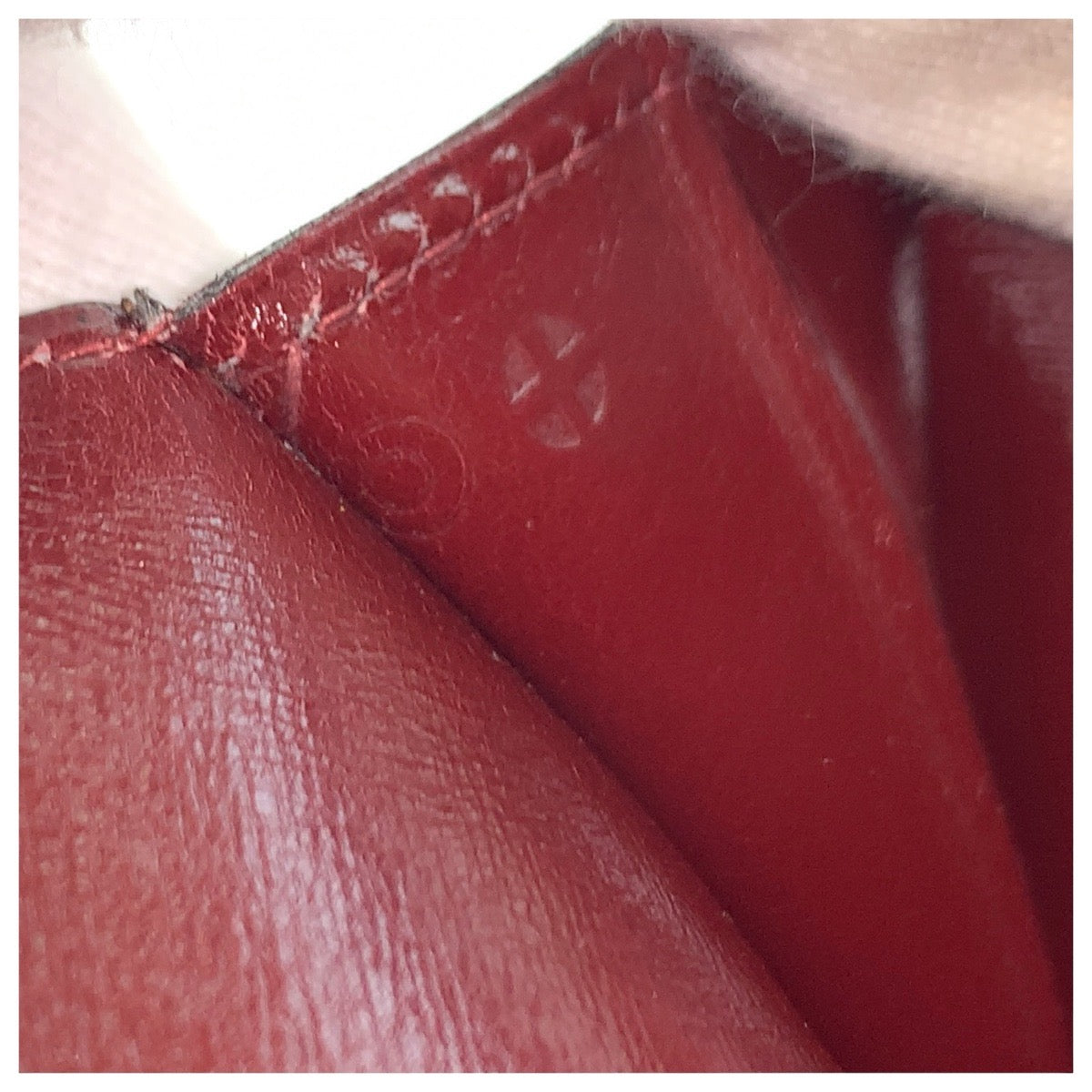 22428
HERMES エルメス ヴィンテージ ポシェットリオ ワインレッド ルージュアッシュ ゴールド金具 ボックスカーフ クラッチバッグ セカンドバッグ ⚪︎O刻印 レディース ABP30