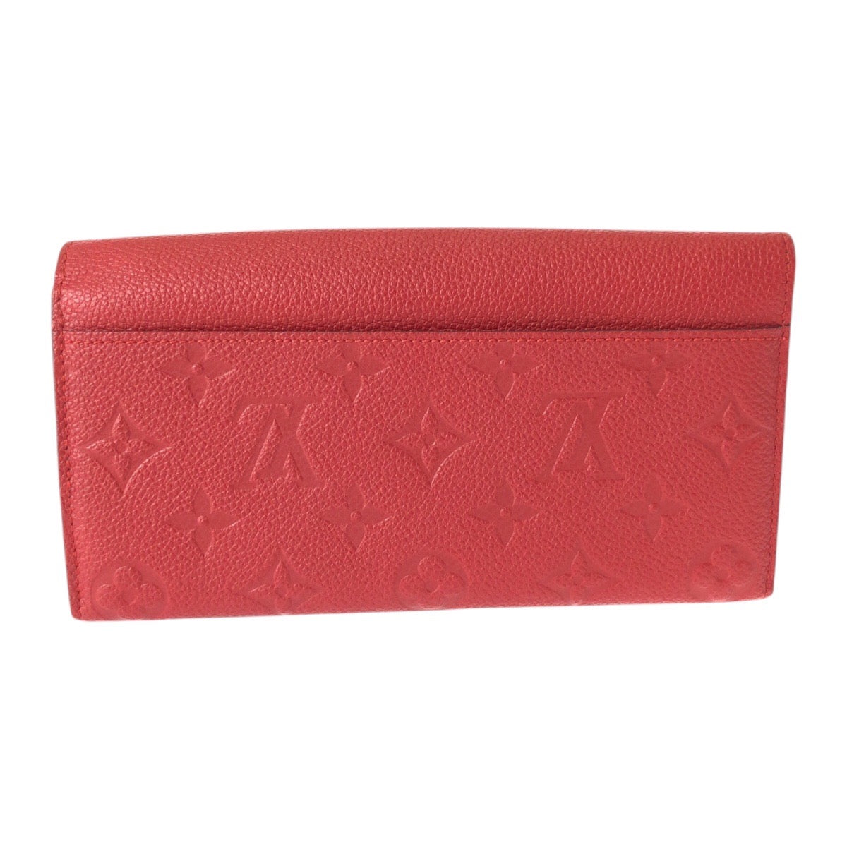 22433
LOUIS VUITTON ルイヴィトン モノグラム アンプラント ポルトフォイユ サラ レッド ゴールド金具 レザー M61181 長財布 ロングウォレット レディース A28