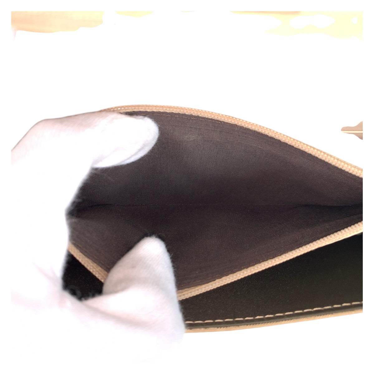 22435
Christian Dior Trotter Beige Silver Hardware Canvas / Leather Long Wallet Women's AB10
