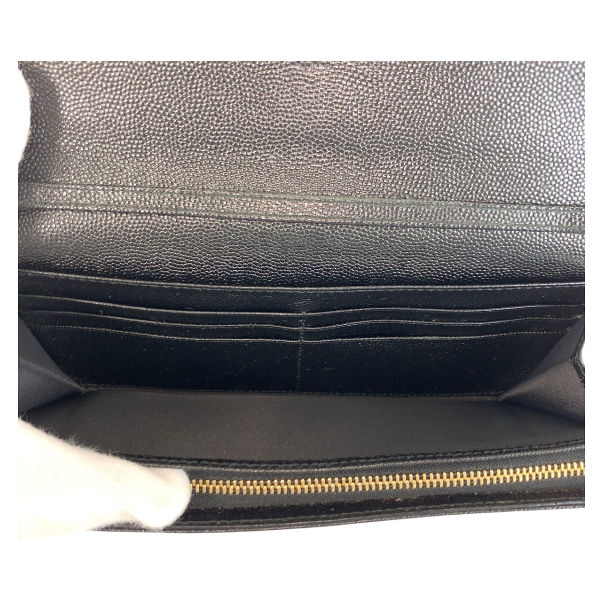 22437
Christian Dior CD Logo Black Gold Hardware Leather MC0131 Long Wallet Women's ABP15