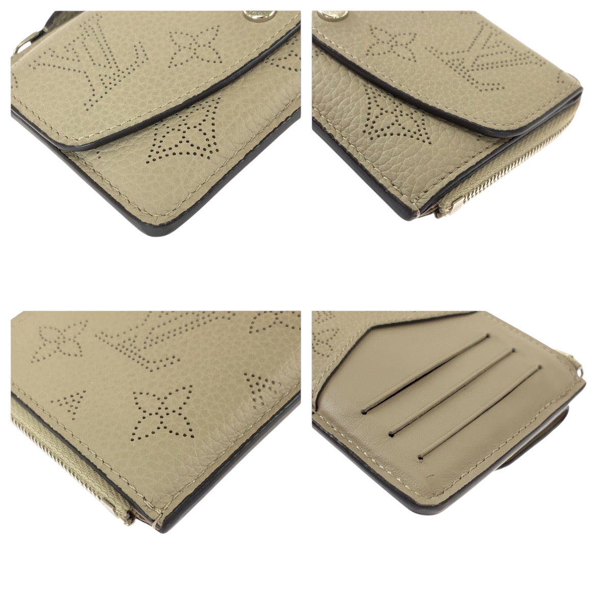 22442
LOUIS VUITTON ルイヴィトン マヒナ ポルト カルト レクト ヴェルソ ベージュ シルバー金具 モノグラムマヒナ M81287 コインケース 小銭入れ 男女兼用 レディース ABP24