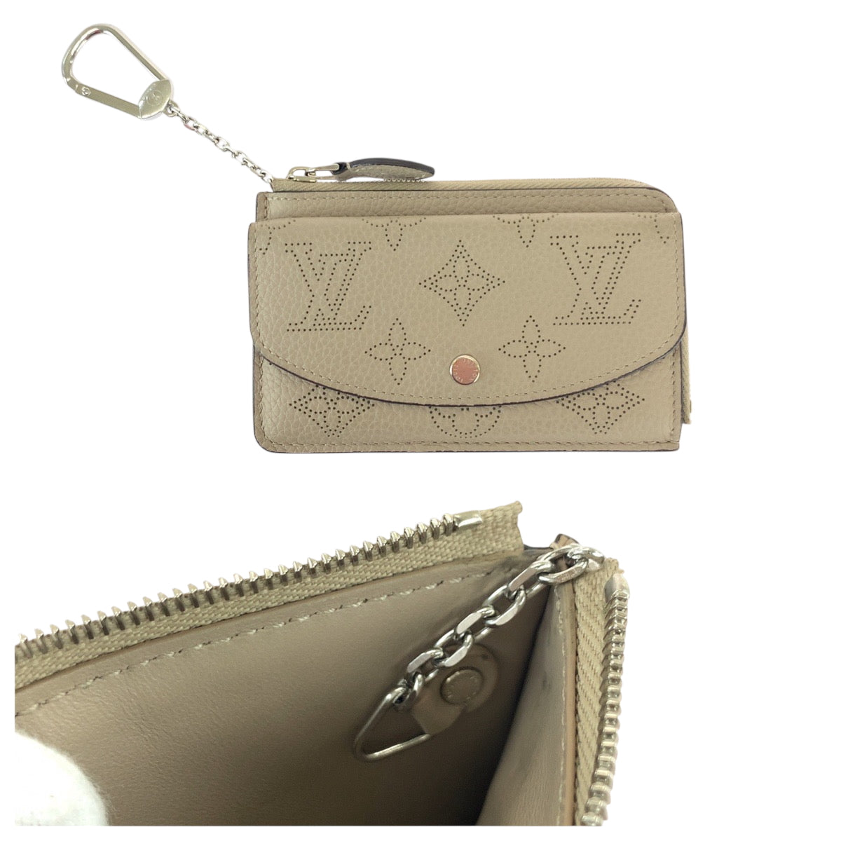 22442
LOUIS VUITTON ルイヴィトン マヒナ ポルト カルト レクト ヴェルソ ベージュ シルバー金具 モノグラムマヒナ M81287 コインケース 小銭入れ 男女兼用 レディース ABP24
