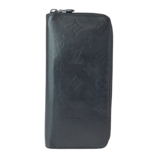 22444
LOUIS VUITTON ルイヴィトン モノグラム シャドウ ジッピーウォレット ヴェルティカル ブラック 黒 レザー M62902 長財布 ロングウォレット メンズ AB18