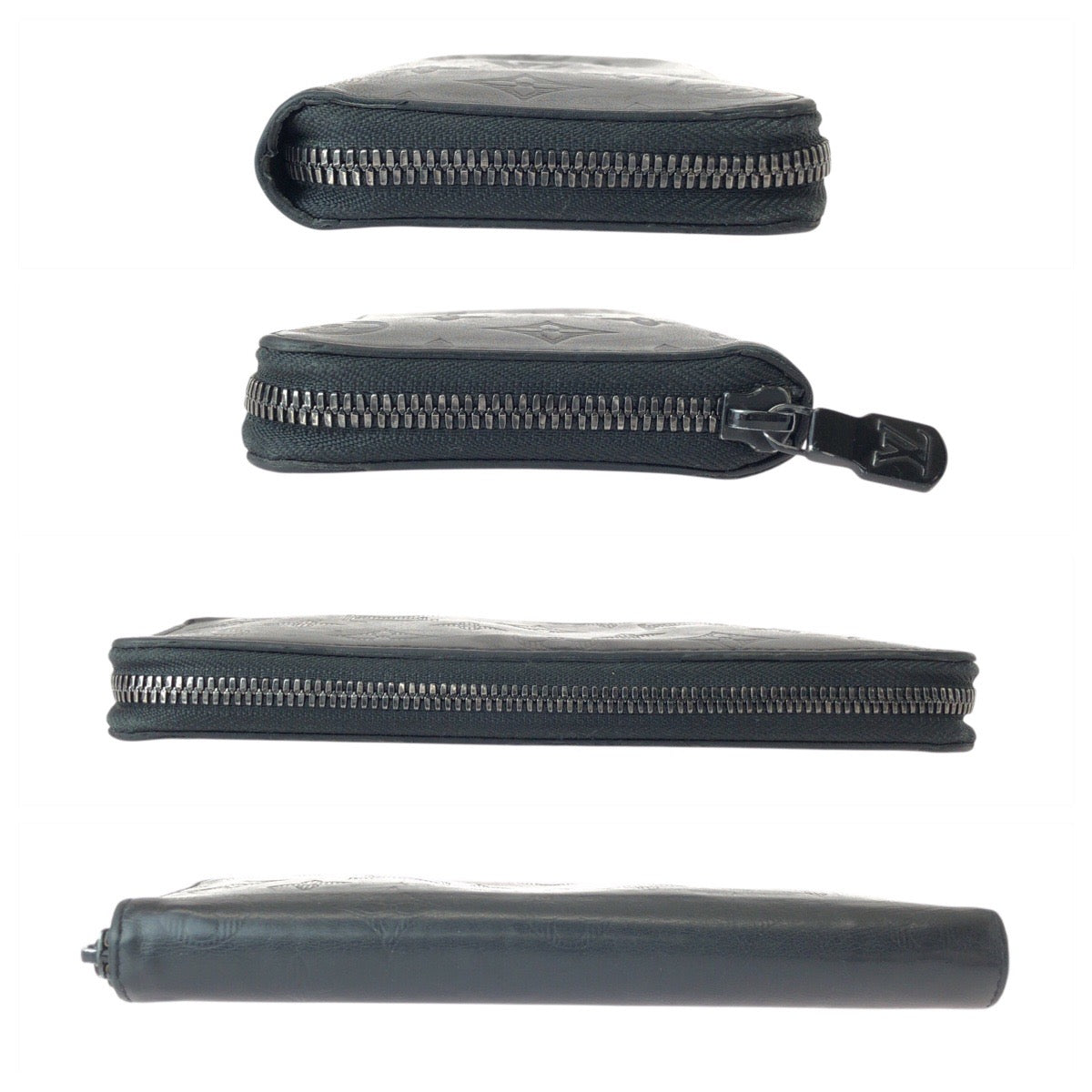 22444
LOUIS VUITTON ルイヴィトン モノグラム シャドウ ジッピーウォレット ヴェルティカル ブラック 黒 レザー M62902 長財布 ロングウォレット メンズ AB18