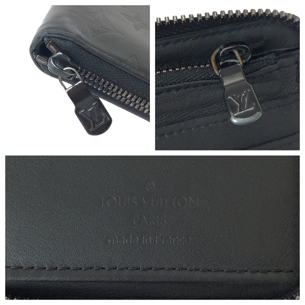 22444
LOUIS VUITTON ルイヴィトン モノグラム シャドウ ジッピーウォレット ヴェルティカル ブラック 黒 レザー M62902 長財布 ロングウォレット メンズ AB18