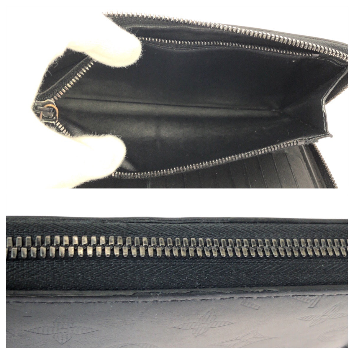 22444
LOUIS VUITTON ルイヴィトン モノグラム シャドウ ジッピーウォレット ヴェルティカル ブラック 黒 レザー M62902 長財布 ロングウォレット メンズ AB18