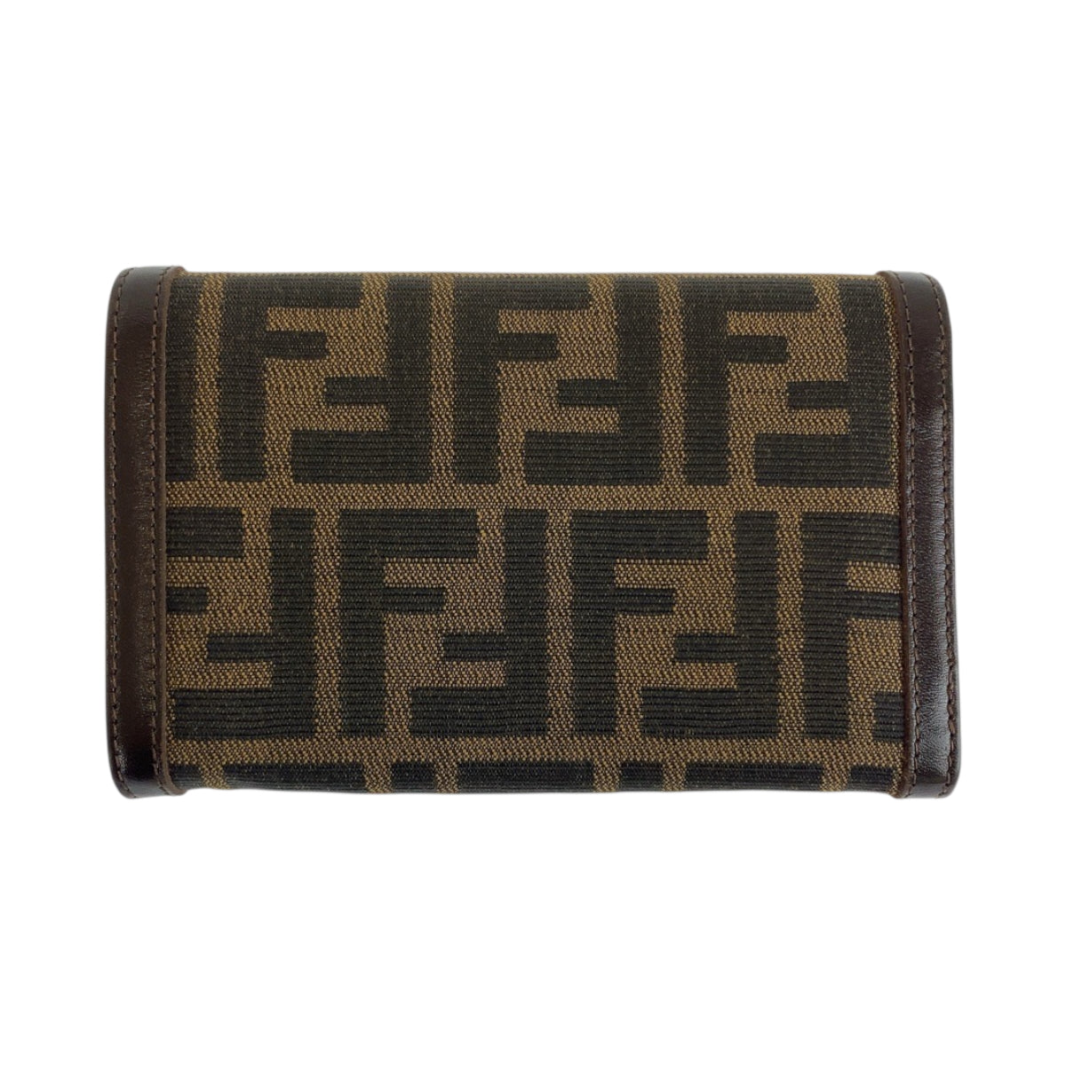 22445
FENDI フェンディ ズッカ ブラウン シルバー金具 キャンバス / レザー 31052 折財布 コンパクトウォレット 男女兼用 レディース A15