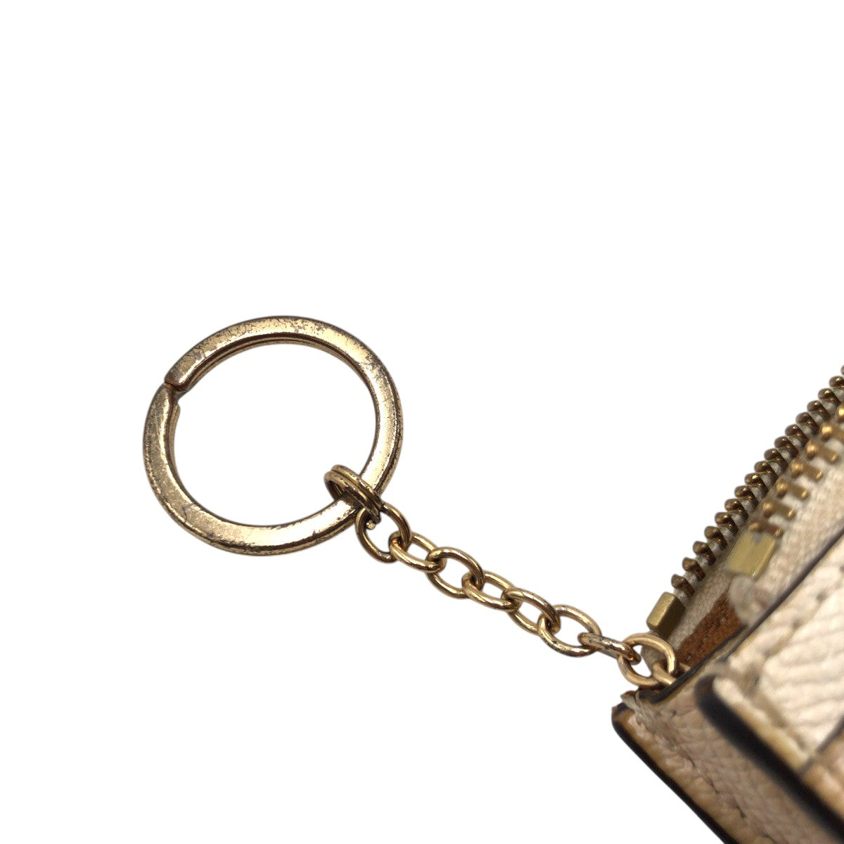 22446
COACH コーチ ベージュ レザー C2044 コインケース カードケース レディース AB2