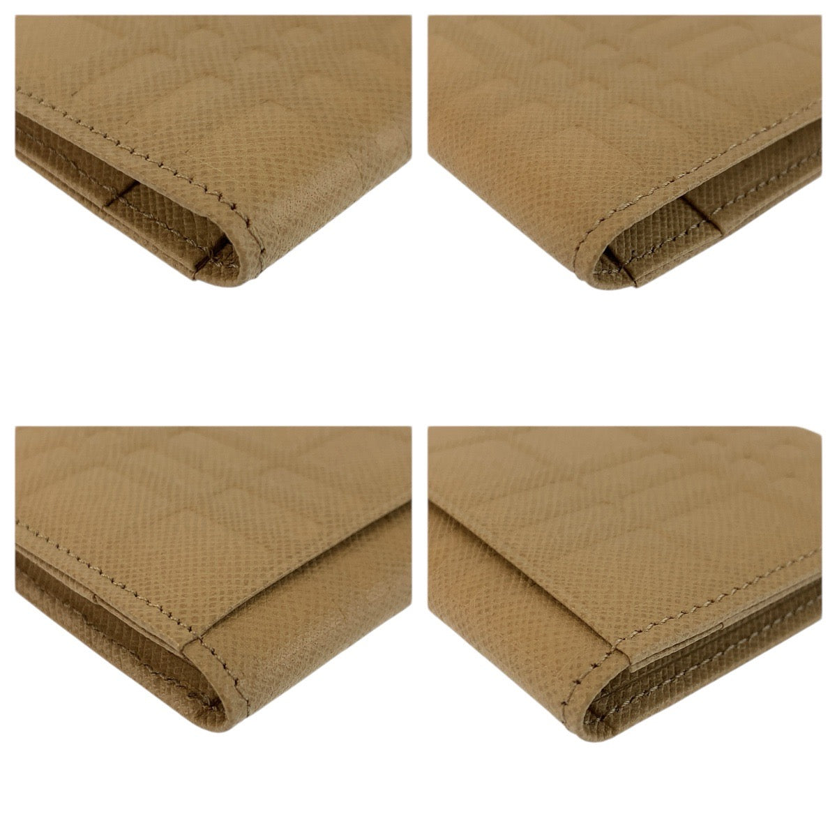 22447
BURBERRY バーバリー ベージュ レザー カードケース パスケース レディース A8