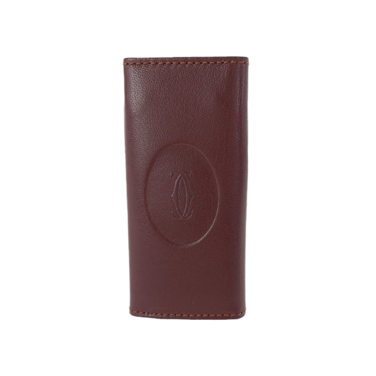 22449
CARTIER Cartier Must Line 4-Key Holder Wine Red Bordeaux Gold Hardware Leather Key Case Ladies A5