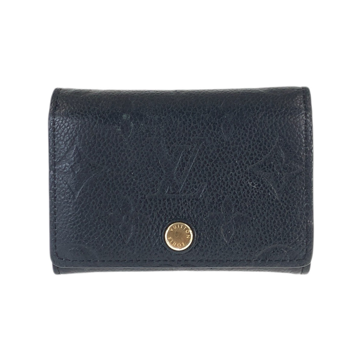 22450
LOUIS VUITTON ルイヴィトン モノグラム アンプラント アンヴェロップ カルト ドゥ ヴィジット ブラック 黒 ゴールド金具 レザー M58456 カードケース 名刺入れ 男女兼用 メンズ ABP14