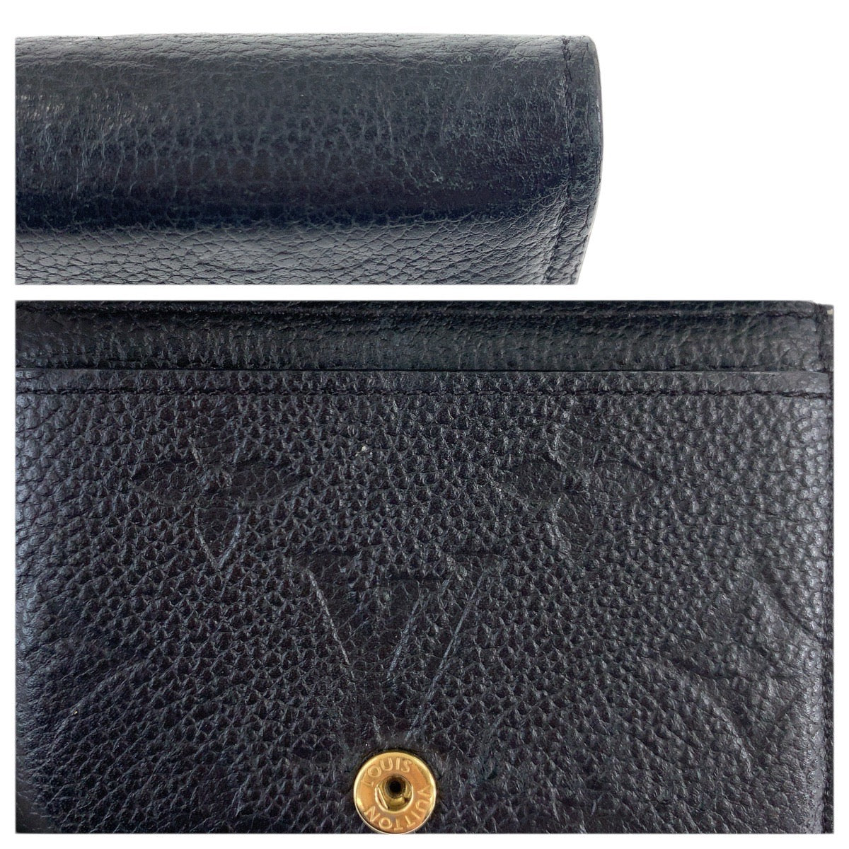 22450
LOUIS VUITTON ルイヴィトン モノグラム アンプラント アンヴェロップ カルト ドゥ ヴィジット ブラック 黒 ゴールド金具 レザー M58456 カードケース 名刺入れ 男女兼用 メンズ ABP14