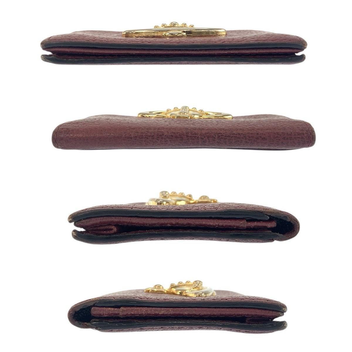 22452
Vivienne Westwood ヴィヴィアンウエストウッド EXECUTIVEシリーズ オーブ ワインレッド ゴールド金具 レザー カードケース 名刺入れ 男女兼用 レディース AB2